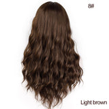 Long Mix Brown Womens Wigs - Yrvan-Shop