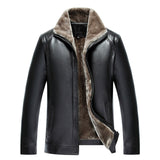 2019 New Fashion Autumn Male Leather Jacket Black Brown Mens Stand Collar Coats Leather Biker Jackets Motorcycle Leather Jacket - Yrvan-Shop