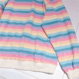 Japanese Rainbow Women Hoodie Kpop - Yrvan-Shop