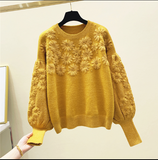 Turtleneck Sweater Female Fall/Winter Wear 2019 New Korean Loose Joker Short Knitted Shirt  Lantern Sleeve Sweater Pull Jumper - Yrvan-Shop