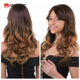 Tone Ombre Brown Ash Blonde Temperature Synthetic Wigs - Yrvan-Shop