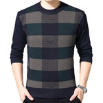 Autumn Casual Men's Sweater Wool Splice Slim - Yrvan-Shop