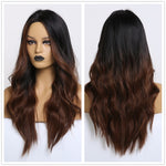 TINY LANA  Long Synthetic Wigs Ombre Brown Blonde - Yrvan-Shop