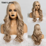 TINY LANA  Long Synthetic Wigs Ombre Brown Blonde - Yrvan-Shop