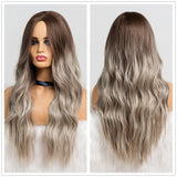 TINY LANA  Long Synthetic Wigs Ombre Brown Blonde - Yrvan-Shop