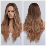 TINY LANA  Long Synthetic Wigs Ombre Brown Blonde - Yrvan-Shop