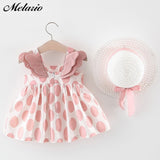 Baby Girls Dresses With Hat 2pcs Clothes Sets - Yrvan-Shop