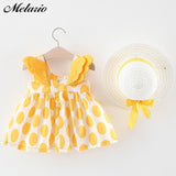 Baby Girls Dresses With Hat 2pcs Clothes Sets - Yrvan-Shop