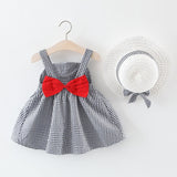 Baby Girls Dresses With Hat 2pcs Clothes Sets - Yrvan-Shop