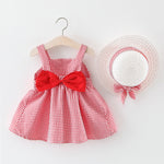 Baby Girls Dresses With Hat 2pcs Clothes Sets - Yrvan-Shop