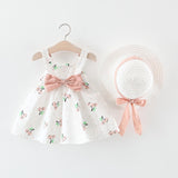 Baby Girls Dresses With Hat 2pcs Clothes Sets - Yrvan-Shop