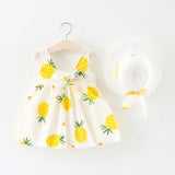 Baby Girls Dresses With Hat 2pcs Clothes Sets - Yrvan-Shop