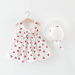 Baby Girls Dresses With Hat 2pcs Clothes Sets - Yrvan-Shop