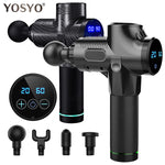 LCD Display Massage Gun Deep Muscle Massager Muscle Pain Body Massage Exercising  Relaxation Slimming Shaping Pain Relief - Yrvan-Shop