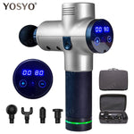 LCD Display Massage Gun Deep Muscle Massager Muscle Pain Body Massage Exercising  Relaxation Slimming Shaping Pain Relief - Yrvan-Shop