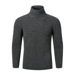 Autumn Winter Men's Sweater Solid Slim Fit - Yrvan-Shop