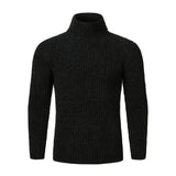 Autumn Winter Men's Sweater Solid Slim Fit - Yrvan-Shop