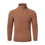 Autumn Winter Men's Sweater Solid Slim Fit - Yrvan-Shop