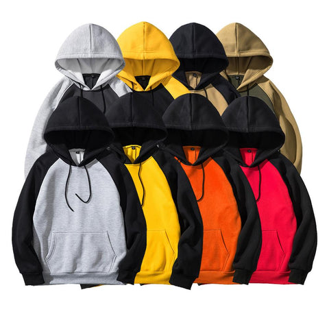 Spring And Autumn Men's Hoodies Wild Solid Color / Color Matching - Yrvan-Shop