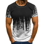 3D fashion Men's T-shirt Round neck pattern printing - Yrvan-Shop