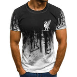 3D fashion Men's T-shirt Round neck pattern printing - Yrvan-Shop