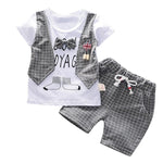 Toddler Baby Boys Gentleman Bow T-shirt Tops Shorts Pants Outfits Clothes Set kids dresses for boys conjunto menino toddler boy - Yrvan-Shop