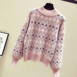 Women Autumn Winter Loose Rope Knit Sweater - Yrvan-Shop