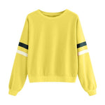 Womens Autumn Long Sleeve Pullover Tops Round Neck Casual - Yrvan-Shop