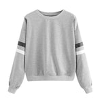 Womens Autumn Long Sleeve Pullover Tops Round Neck Casual - Yrvan-Shop