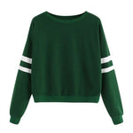 Womens Autumn Long Sleeve Pullover Tops Round Neck Casual - Yrvan-Shop