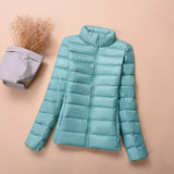 Winter Jacket Women Spring Short Bomber Ultra Thin - Yrvan-Shop