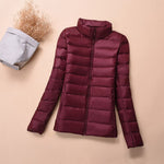 Winter Jacket Women Spring Short Bomber Ultra Thin - Yrvan-Shop