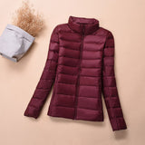 Winter Jacket Women Spring Short Bomber Ultra Thin - Yrvan-Shop