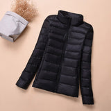 Winter Jacket Women Spring Short Bomber Ultra Thin - Yrvan-Shop