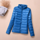 Winter Jacket Women Spring Short Bomber Ultra Thin - Yrvan-Shop