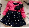 Baby Girls Dress Casual Kids Autumn Girl Clothes Polka Dots Dress - Yrvan-Shop