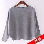 Women Off shoulder sexy elastic knitting pullover sweater - Yrvan-Shop