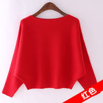 Women Off shoulder sexy elastic knitting pullover sweater - Yrvan-Shop