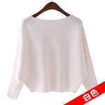 Women Off shoulder sexy elastic knitting pullover sweater - Yrvan-Shop