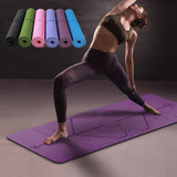 1830*610*6mm TPE Yoga Mat with Position Line Non Slip Carpet Mat For Beginner Environmental Fitness Gymnastics Mats - Yrvan-Shop